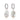 Silver Hannah Martin Statement Pearl Hoop Earrings | Scream Pretty Australia
