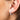 Pearl 11mm conch hoop single earring in gold or silver – elegant huggie for cartilage or conch piercings, Australia