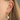 Gold Large Sparkle Huggie Earrings with Baroque Pearl Scream Pretty Australia