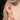 Turquoise stone 7mm cartilage huggie hoop single earring in gold or silver – vibrant ear piercing jewellery for helix or upper ear, Australia