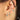 Green stone 7mm cartilage hoop single earring in gold or silver – dainty huggie for helix or upper ear piercings, Australia