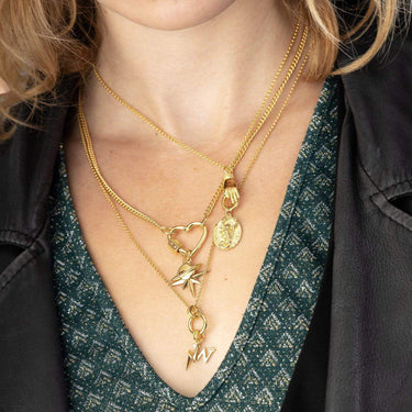 Gold Plated Charm Collector Necklaces by Scream Pretty