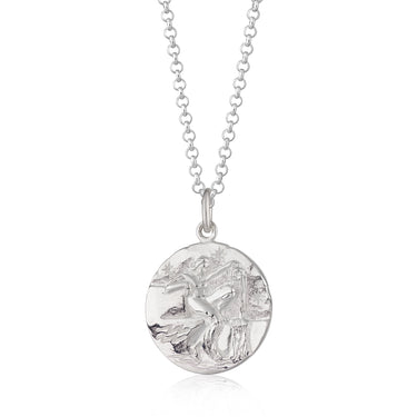 Aquarius Zodiac Pendant Necklace Silver by Scream Pretty