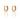 Clear baguette stone 7mm cartilage hoop single earring in gold or silver – elegant huggie for helix or upper ear piercings