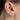 Elegant tiny stud earrings on sale in Australia - sterling silver minimalist jewelry with black crystal accent