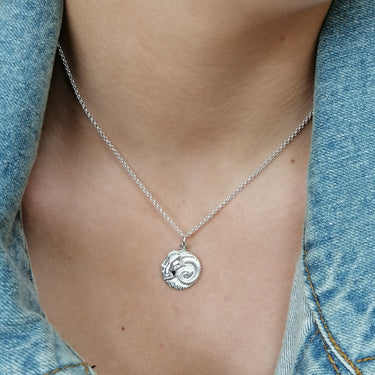 Aries Zodiac Pendant Necklace Silver by Scream Pretty