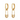 Safety Pin nappy pin gold by Scream Pretty hoop earrings hoops australia