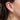 Black stone 7mm cartilage hoop single earring in gold or silver – sleek huggie for helix or upper ear piercings, Australia