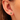Gold Chained Baguette Stud Earrings with Green Stone Scream pretty Australia