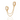 Clear Stone Double Chain Huggie Earring gold by scream pretty australia