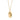 Gold locket necklace with a heart design and a small flame motif, featuring a red gemstone at the center by scream pretty australia