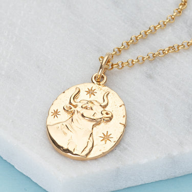 Taurus Zodiac Pendant Necklace by Scream Pretty