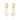Gold Sparkle Huggie Earrings with Baroque Pearl Scream Pretty Australia