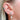 Huggie hoops hoop huggies earrings with green stones in silver gold by Scream Pretty Australia