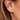 Aquamarine Baguette Charm Hoop Earrings by Scream Pretty