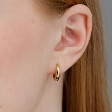 Gold Foundation Classic Hoop Earrings by Scream Pretty Australia