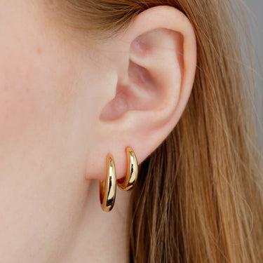 Gold Foundation Classic Hoop Earrings by Scream Pretty Australia