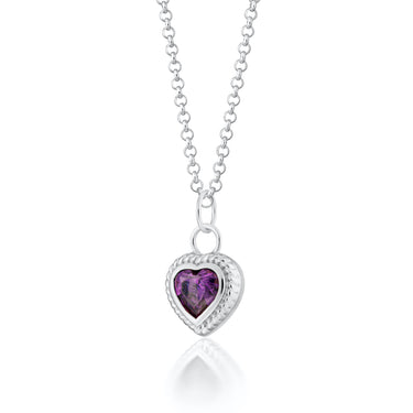Violet Heart Necklace by Scream Pretty Australia