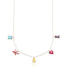 Rainbow Butterfly Charm necklace by Scream Pretty