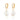Gold Sparkle Huggie Earrings with Baroque Pearl Scream Pretty Australia