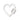 Heart-shaped silver lock on a white background
