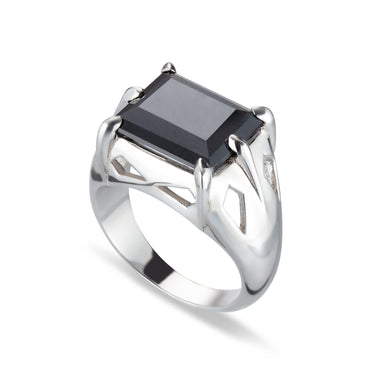 Black Mirror Claw Ring gold silver gift australia