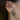 Green baguette stone 7mm cartilage hoop single earring in gold or silver – elegant huggie for helix and upper ear piercings, Australia