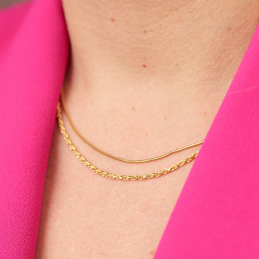 Slim Snake Chain Necklace by Scream Pretty
