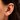 Sparkling Shooting Star Helix Flat Back Earring
