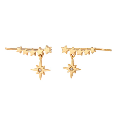 Starburst Ear Climber Earrings by Scream Pretty