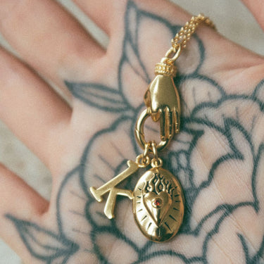 Gold Letter Charm