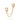 Clear Stone Double Chain Huggie Earring gold earstack by scream pretty australia
