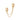 gold Classic Double Chain Huggie Earring by scream pretty australia