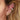 Mixed metal 7mm cartilage hoop single earring – two-tone gold and silver huggie for helix or upper ear piercings, Australia