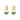 Emerald Green Art Deco Charm Hoop Earrings 18k gold recycled sterling-silver Green stones Scream pretty Australia