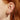 Oval Hoop Earrings with Clear Stones
