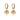 Disco Ball Charm Hoop Earrings