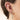 Turquoise stone 7mm cartilage huggie hoop single earring in gold or silver – vibrant ear piercing jewellery for helix or upper ear, Australia