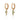 Gold Emerald Green Snake Charm Hoop Earrings scream pretty australia