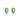 Gold Turquoise Cabochon Huggie Earrings