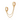 gold Classic Double Chain Huggie Earring by scream pretty australia