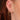 Clear Stone Double Chain Huggie Earring gold by scream pretty australia
