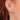 Clear Stone Double Chain Huggie Earring gold by scream pretty australia