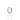 Clear baguette stone 7mm cartilage hoop single earring in gold or silver – elegant huggie for helix or upper ear piercings