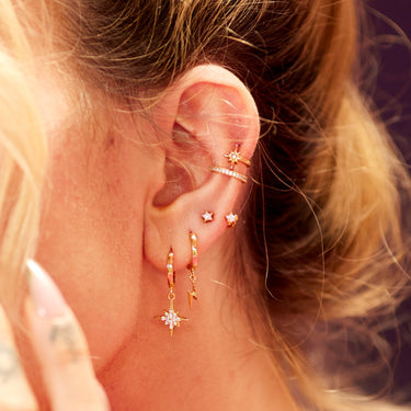 Sparkling star stud earrings discount