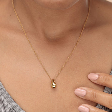 Teardrop Necklace with Slider Clasp Gold Silver Chain Australia