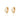 Audrey Huggie Hoop earrings art-deco Gold by Scream Pretty