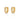 Celestial chunky huggie hoop earrings in Gold by Scream Pretty