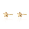 faceted star stud earrings in Gold by Scream Pretty
