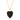 Black Heart Necklace in Gold by Scream Pretty